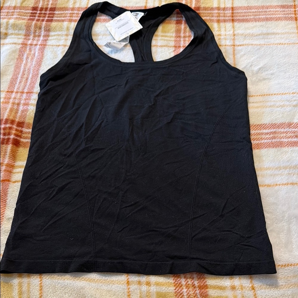 Fabletics Feather Tech+ Black Women's Racerback Tank Top